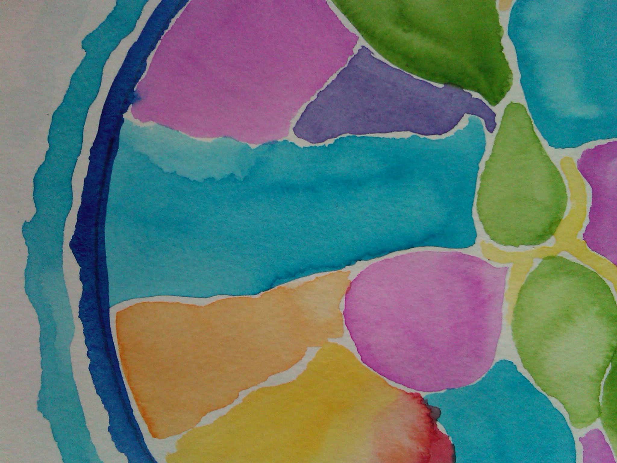 coloring outside the lines: watercolor mandalas